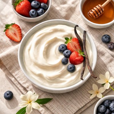 Fat-free vanilla greek yoghurt