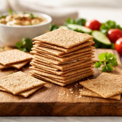 Fat-free wheat thins