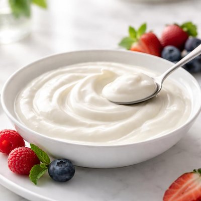 Fat fee natural yoghurt