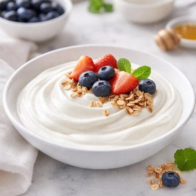 Fat free natural yogurt