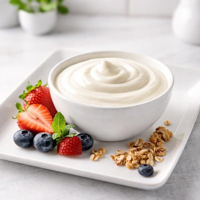 Fat free plain yoghurt