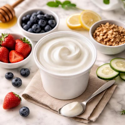 Fat free plain yogurt stoneyfield