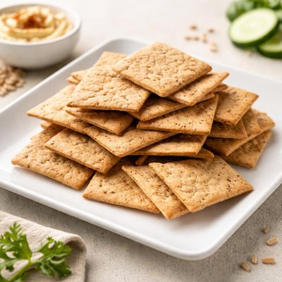 Fat free wheat thins