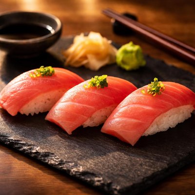 Fatty tuna sushi