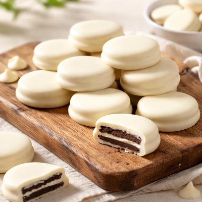 Favorite day white fudge dipped cookies