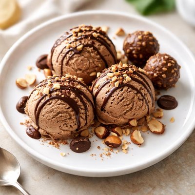 Ferrero rocher ice cream