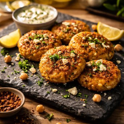 Feta-chickpea-patties