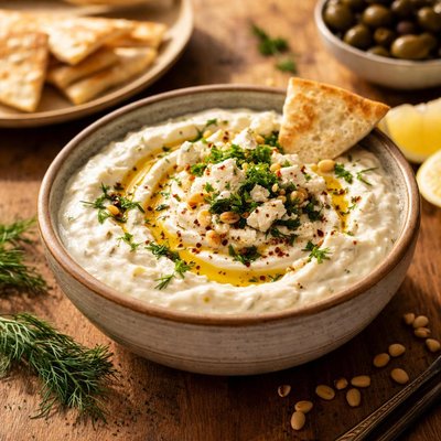 Feta and skyr dip