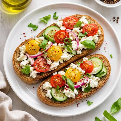 Feta cheese sandwich