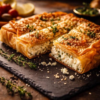 Feta filo pie