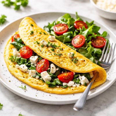 Feta omelette