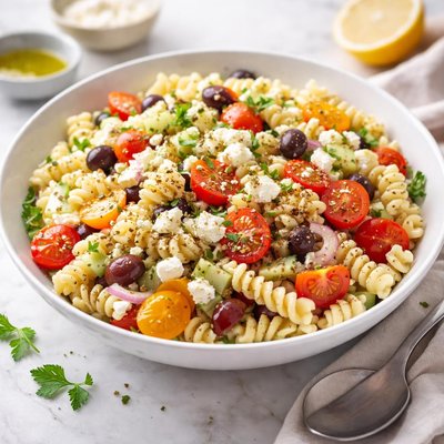 Feta pasta salad