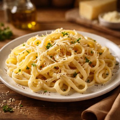 Feticinni with cream sauce