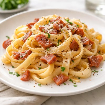 Fettuccine carbonara
