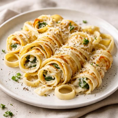 Fettuccine crepe