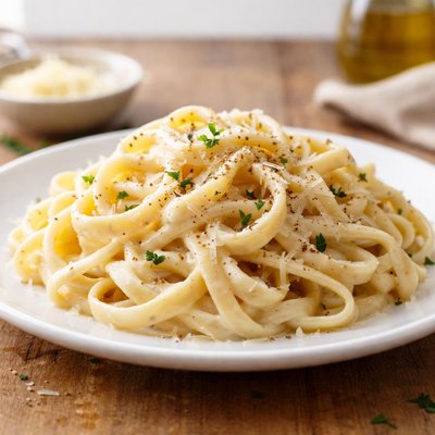 Fettuccine white sauce