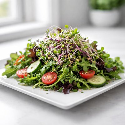 Field greens and sprouts