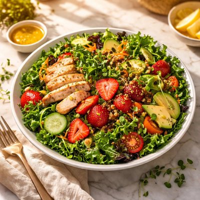 Field of greens full of life salad