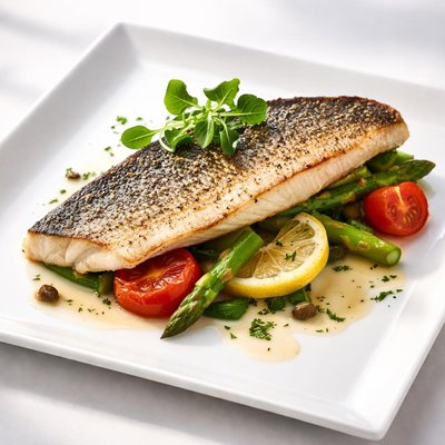 Filet branzino fish