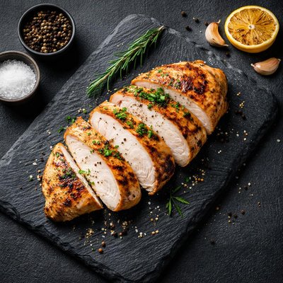 Filet de poulet cuit