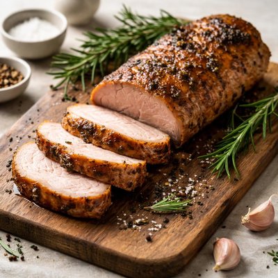 Filete de cerdo al horno