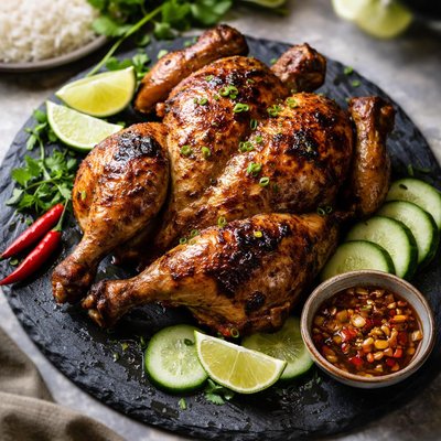 Filipino roast chicken