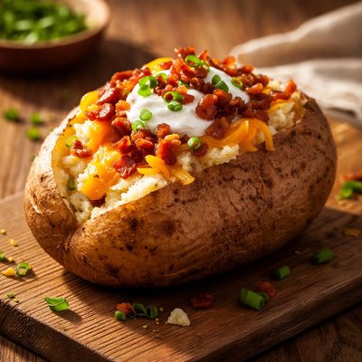 Filled potato