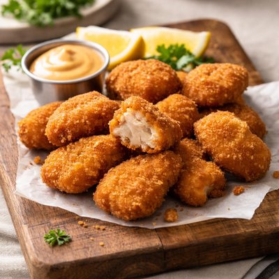 Fillet nugget snacks from al baik