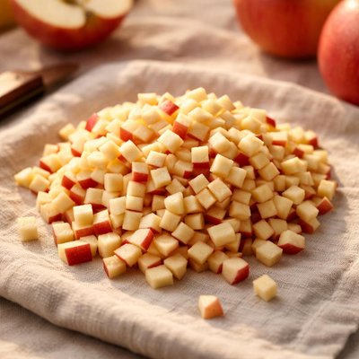 Finely diced apple