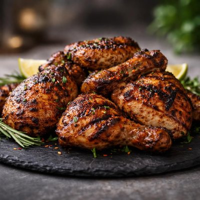 Fire grilled chicken