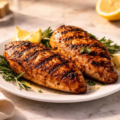 Fire roasted chicken breast