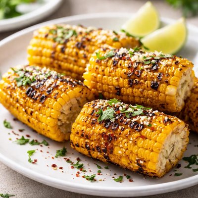 Fire roasted corn