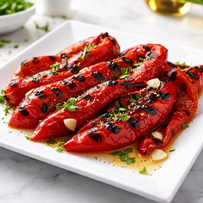 Fire roasted red peppers