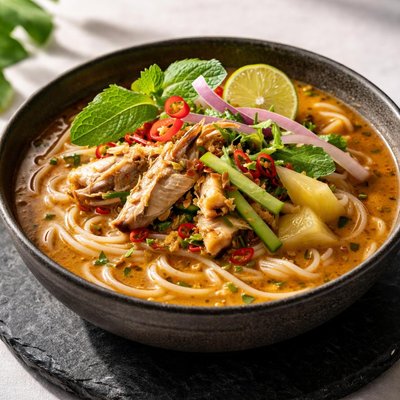 Fish assam laksa