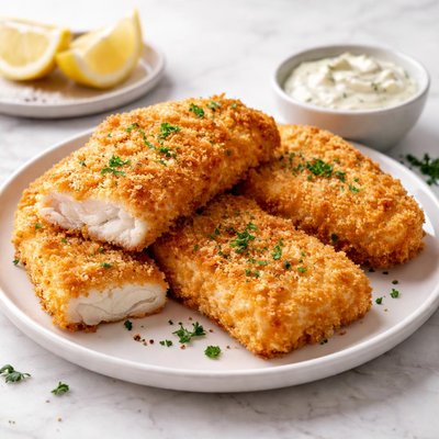 Fish fillet breaded