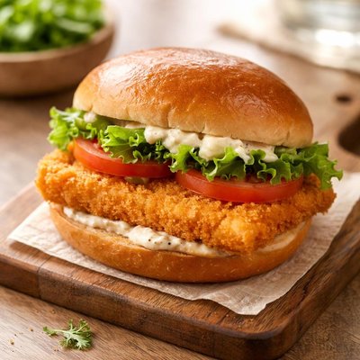 Fish fillet burger