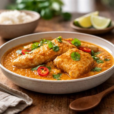 Fish fillet curry