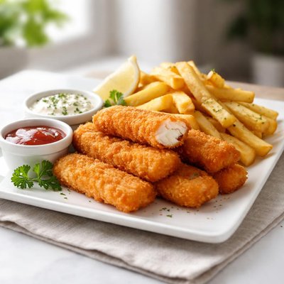 Fish fingers and chips