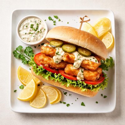 Fish fingers sandwich