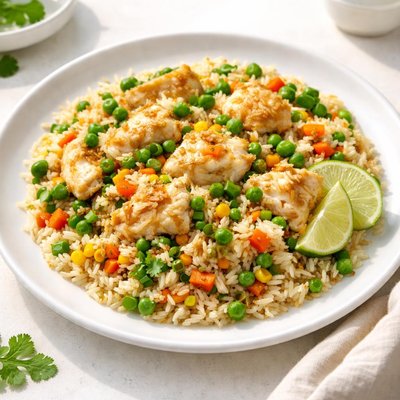 Fish fried rice