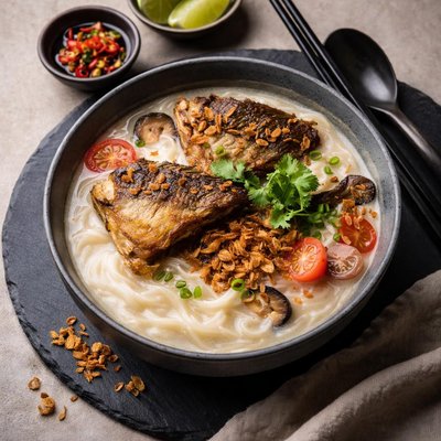 Fish head rice noodles