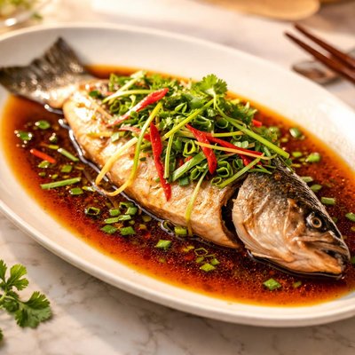 Fish in soy sauce