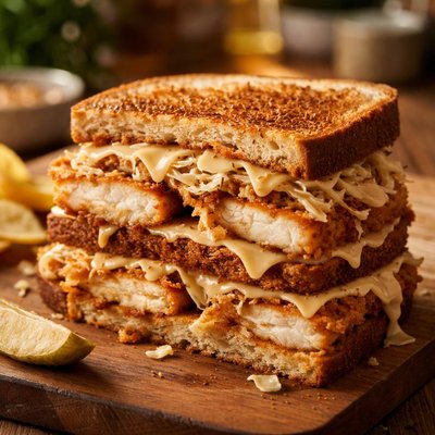 Fish reuben sandwich