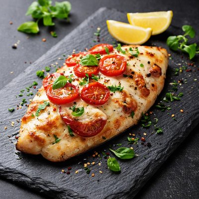 Fish with mozzarella