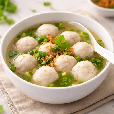 Fishball soup