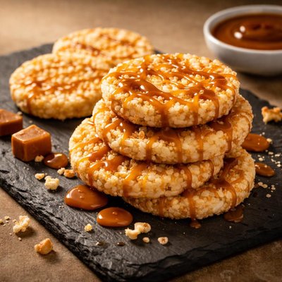 Fit and active caramel rice snack
