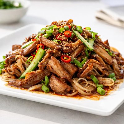 Five-spice hand-pulled duck