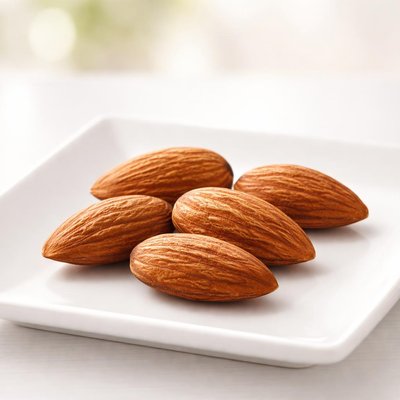 Five almonds