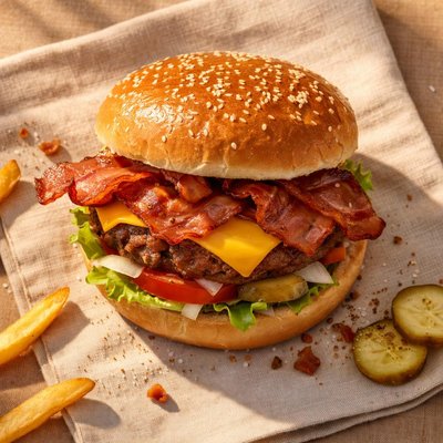 Five guys bacon burger