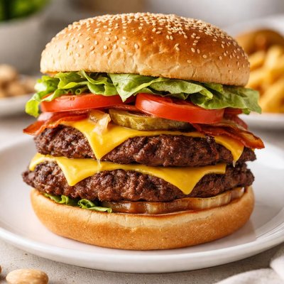 Five guys double cheeseburger